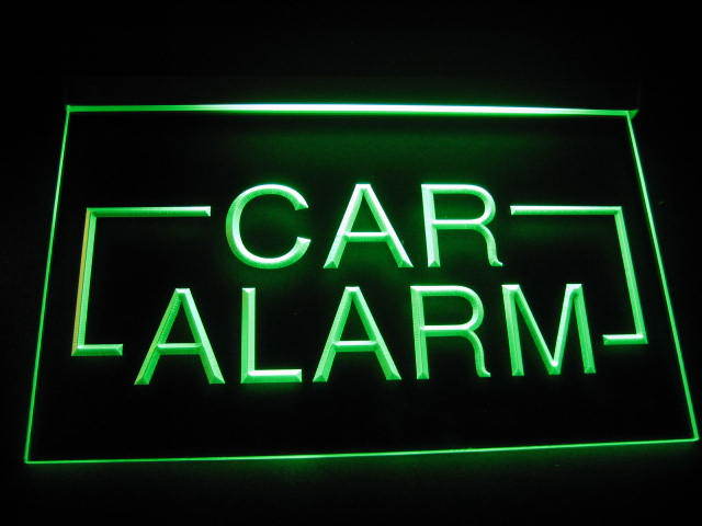 Car Alarm LED Light Sign